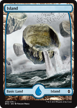 Island (Battle for Zendikar Full Art FOIL)