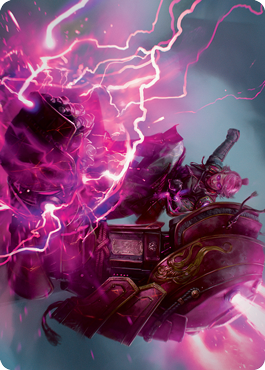 Image of Voltage Surge Art Card [Kamigawa: Neon Dynasty Art Series]