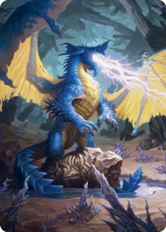 Image of Blue Dragon Art Card [Dungeons & Dragons: Adventures in the Forgotten Realms Art Series]
