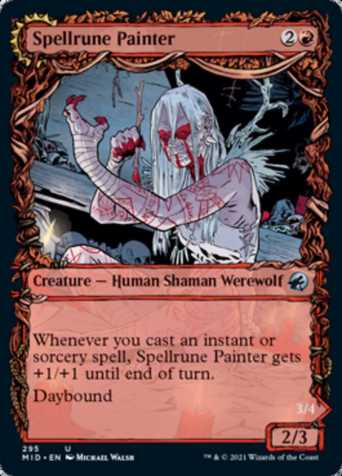 Image of Spellrune Painter // Spellrune Howler (Showcase Equinox) [Innistrad: Midnight Hunt]