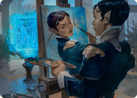 Image of Parnesse, the Subtle Brush Art Card [Streets of New Capenna Art Series]