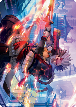 Image of Isshin, Two Heavens as One 2 Art Card [Kamigawa: Neon Dynasty Art Series]