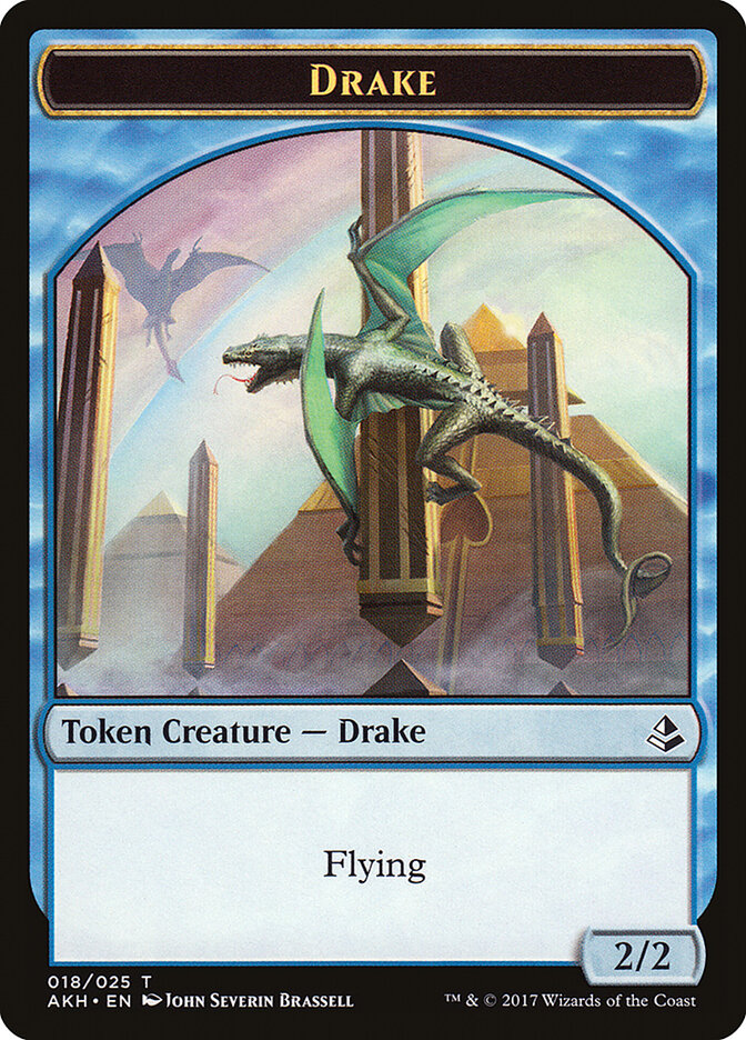 Image of Angel of Sanctions // Drake Double-Sided Token [Amonkhet Tokens]