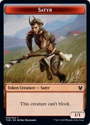 Satyr // Wolf Double-Sided Token [Theros Beyond Death Tokens]