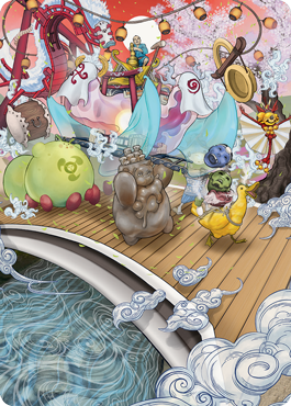 Image of March of Otherworldly Light Art Card [Kamigawa: Neon Dynasty Art Series]