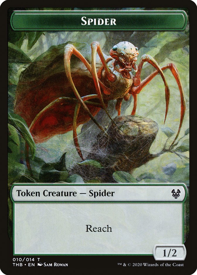 Image of Satyr // Spider Double-Sided Token [Theros Beyond Death Tokens]