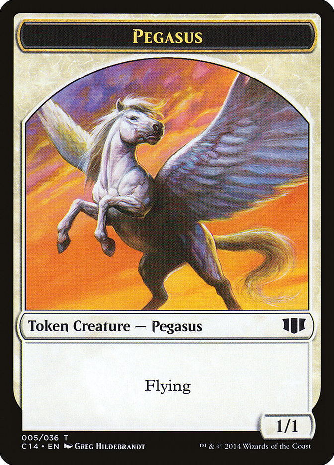 Image of Kor Soldier // Pegasus Double-Sided Token [Commander 2014 Tokens]