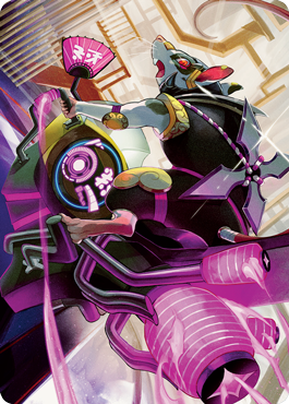 Image of Nashi, Moon Sage's Scion Art Card [Kamigawa: Neon Dynasty Art Series]
