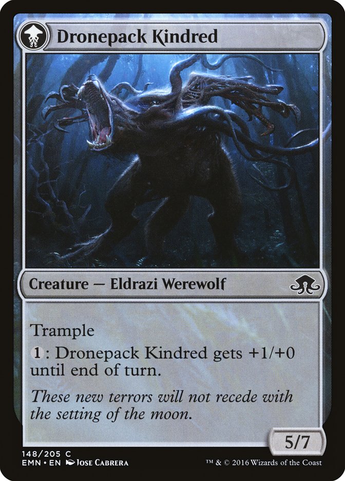 Image of Vildin-Pack Outcast // Dronepack Kindred [Eldritch Moon]