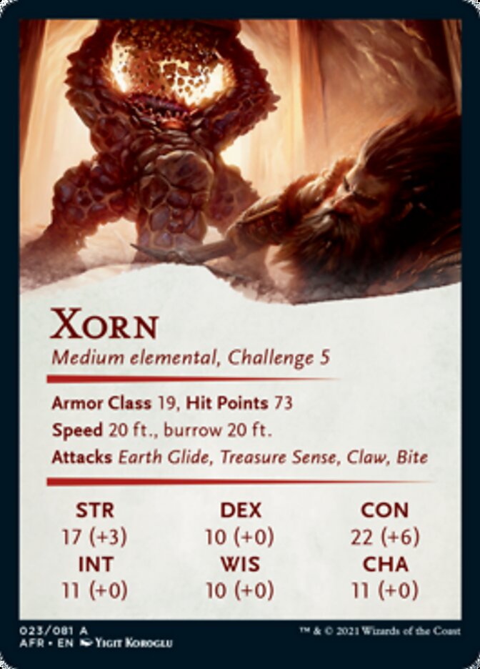 Image of Xorn Art Card [Dungeons & Dragons: Adventures in the Forgotten Realms Art Series]