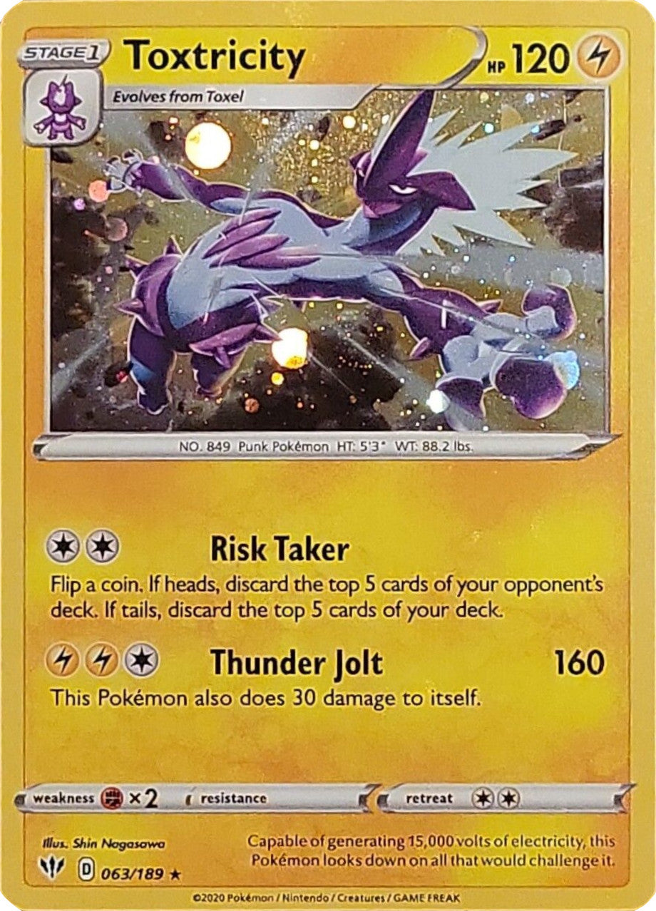 Image of Toxtricity (063/189) (Cosmos Holo) [Sword & Shield: Darkness Ablaze]