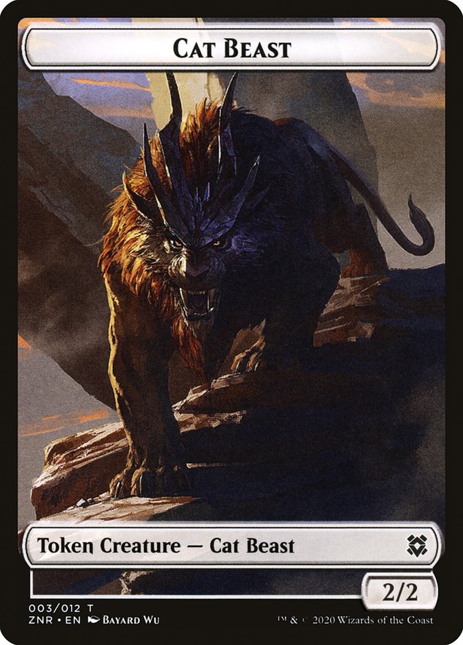 Image of Cat Beast Token [Zendikar Rising Tokens]