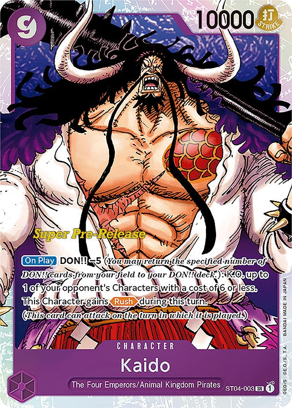 Image of Kaido (003) [Super Pre-Release Starter Deck: Animal Kingdom Pirates]