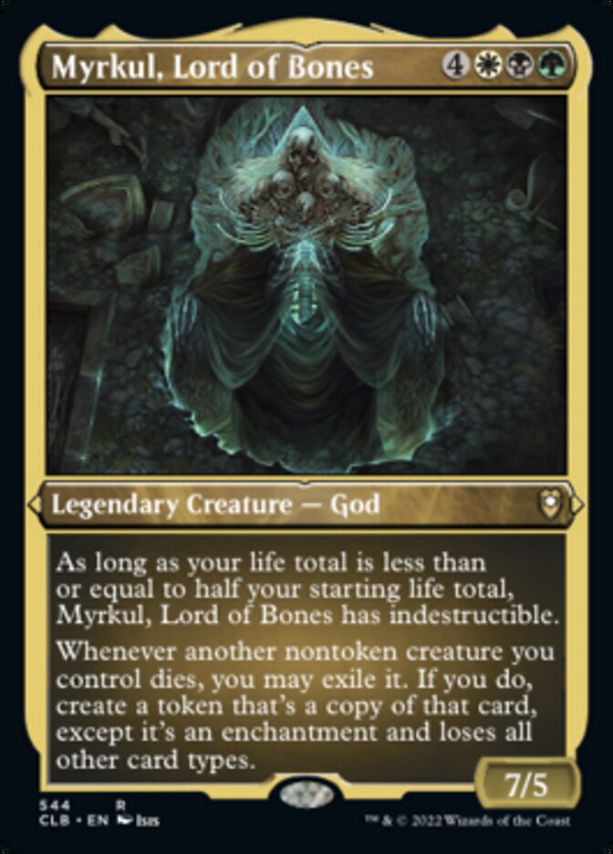 Image of Myrkul, Lord of Bones (Foil Etched) [Commander Legends: Battle for Baldur's Gate]