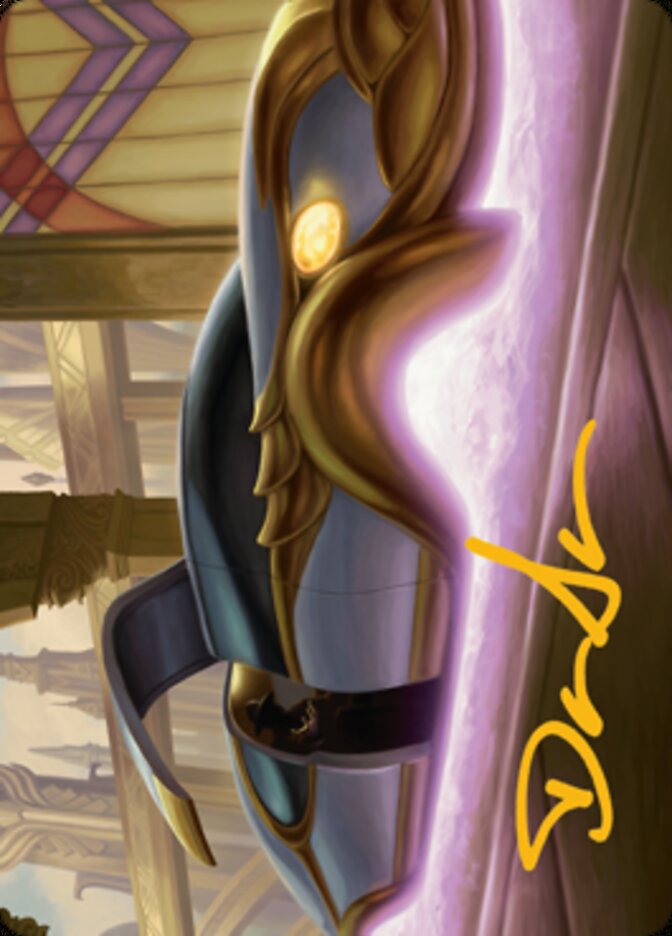 Image of Mysterious Limousine Art Card (Gold-Stamped Signature) [Streets of New Capenna Art Series]