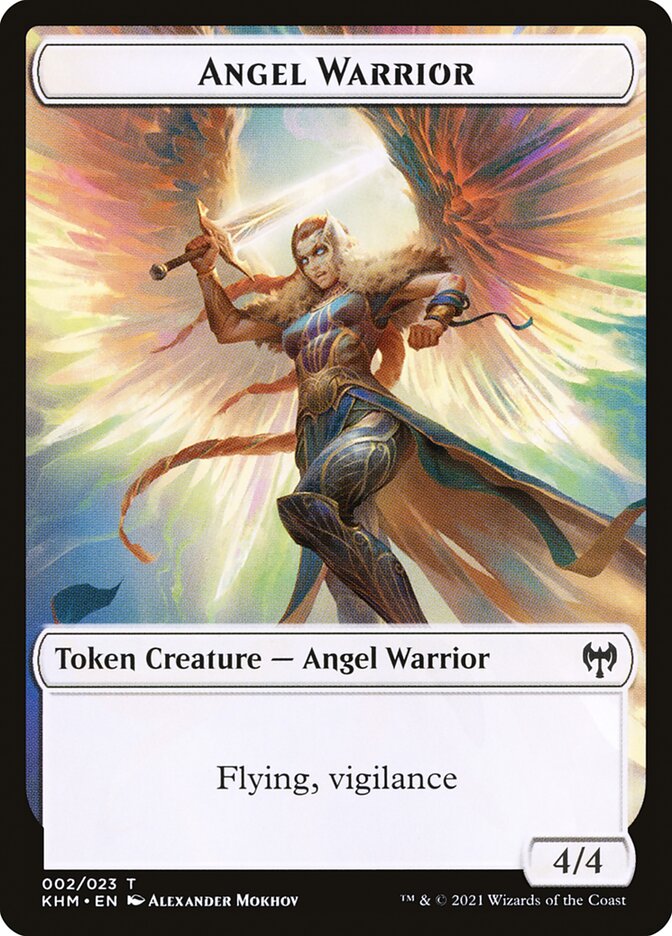 Image of Elf Warrior // Angel Warrior Double-Sided Token [Kaldheim Tokens]