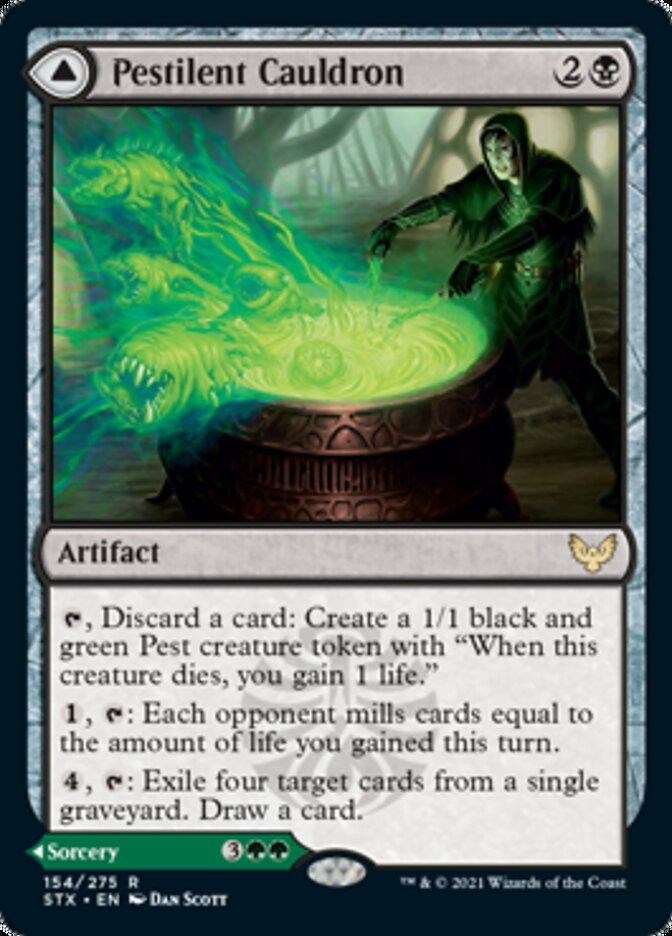Image of Pestilent Cauldron // Restorative Burst [Strixhaven: School of Mages]