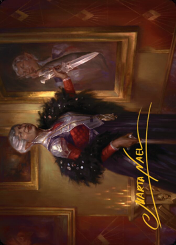 Image of Evelyn, the Covetous Art Card (Gold-Stamped Signature) [Streets of New Capenna Art Series]