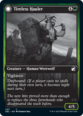 Image of Tireless Hauler // Dire-Strain Brawler [Innistrad: Double Feature]
