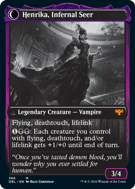 Image of Henrika Domnathi // Henrika, Infernal Seer [Innistrad: Double Feature]