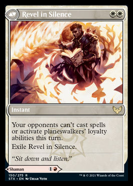 Image of Flamescroll Celebrant // Revel in Silence [Strixhaven: School of Mages]