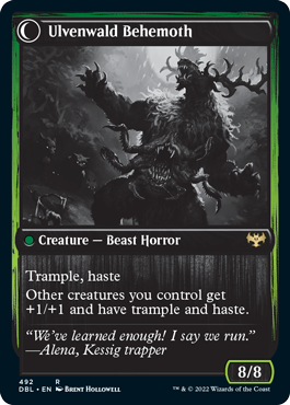 Image of Ulvenwald Oddity // Ulvenwald Behemoth [Innistrad: Double Feature]