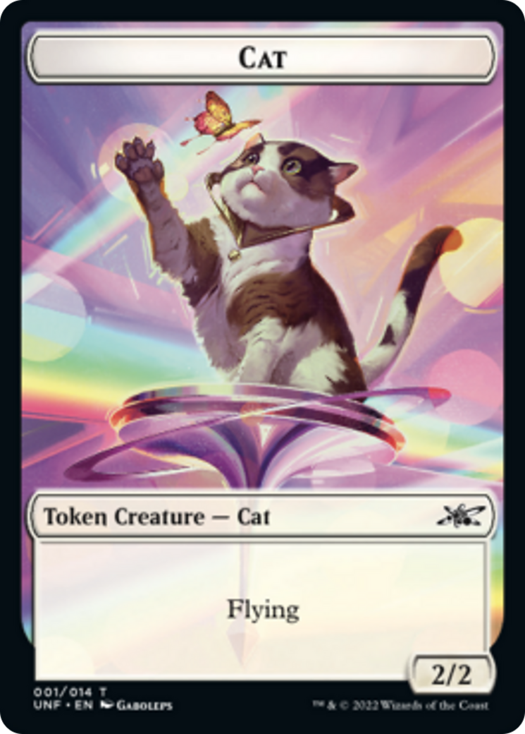 Image of Cat // Storm Crow Double-Sided Token [Unfinity Tokens]