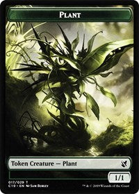 Image of Plant // Snake Double-Sided Token [Commander 2019 Tokens]