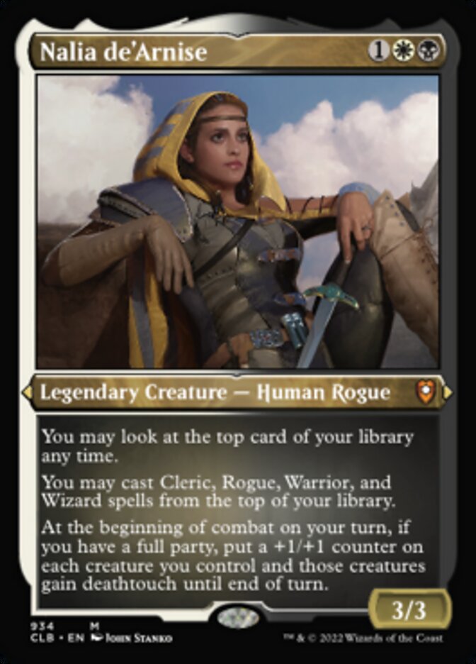 Image of Nalia de'Arnise (Display Commander) (Foil Etched) [Commander Legends: Battle for Baldur's Gate]