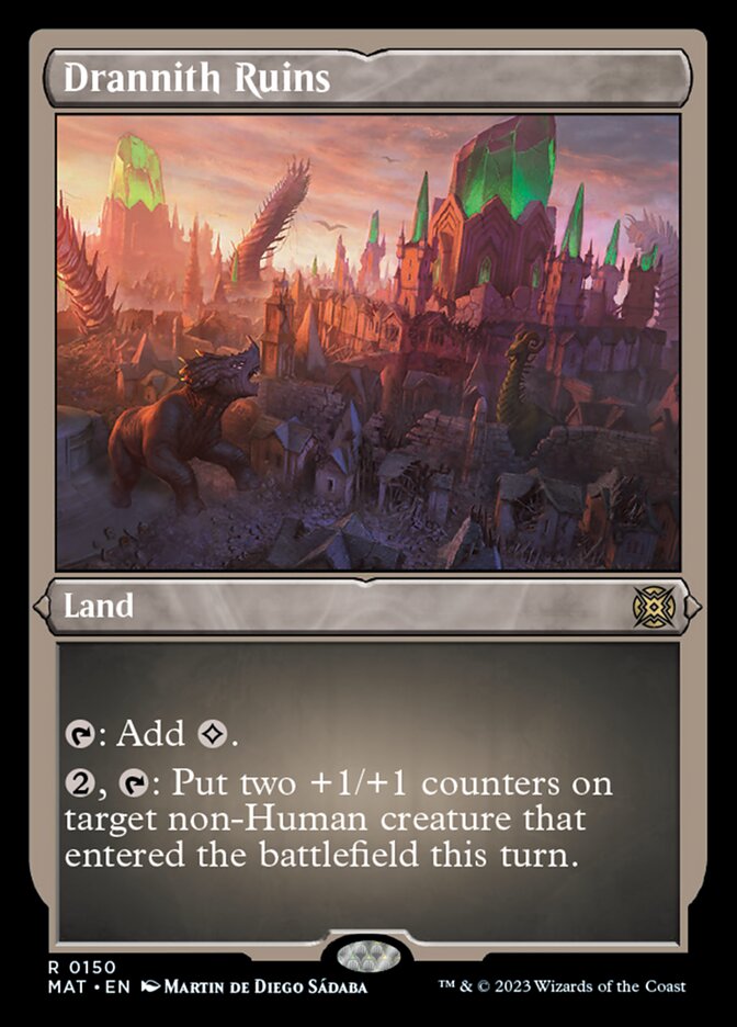Image of Drannith Ruins (Foil Etched) [March of the Machine: The Aftermath]