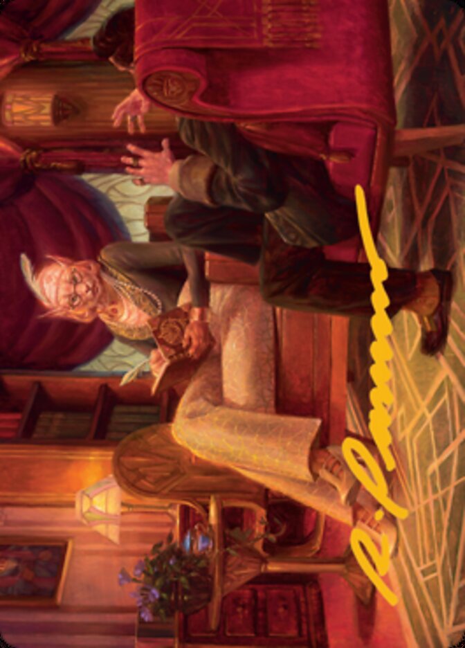 Image of Phabine, Boss's Confidant Art Card (Gold-Stamped Signature) [Streets of New Capenna Art Series]