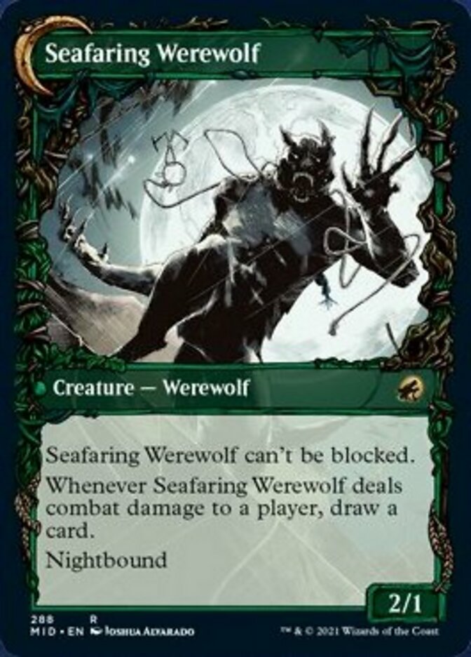 Image of Suspicious Stowaway // Seafaring Werewolf (Showcase Equinox) [Innistrad: Midnight Hunt]