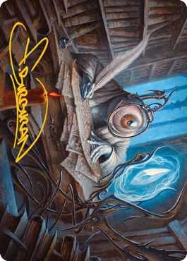 Image of Unblinking Observer Art Card (Gold-Stamped Signature) [Innistrad: Midnight Hunt Art Series]