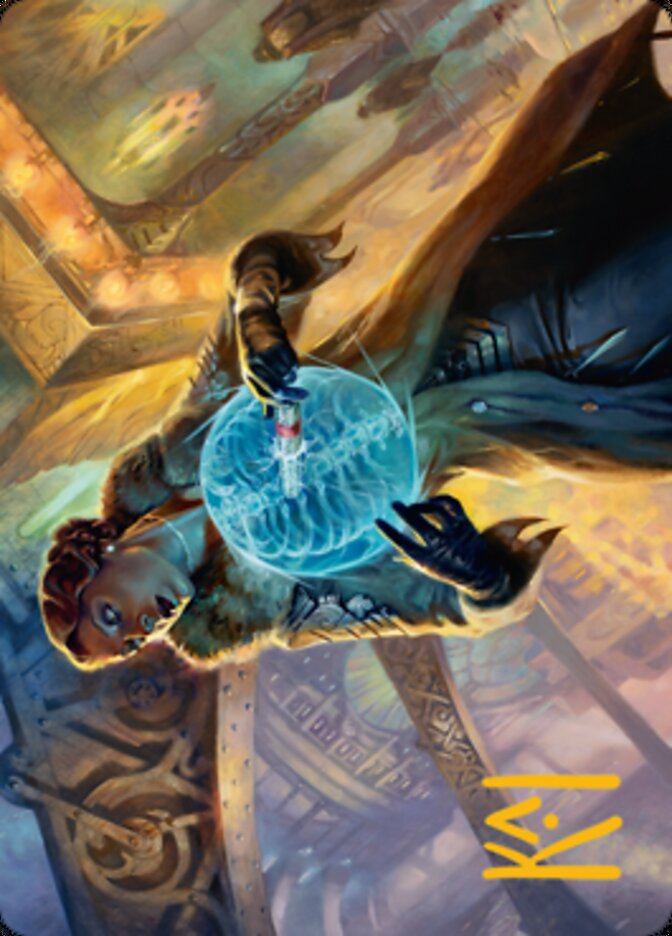 Image of Writ of Return Art Card (Gold-Stamped Signature) [Streets of New Capenna Art Series]