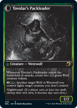 Image of Tovolar's Huntmaster // Tovolar's Packleader [Innistrad: Double Feature]