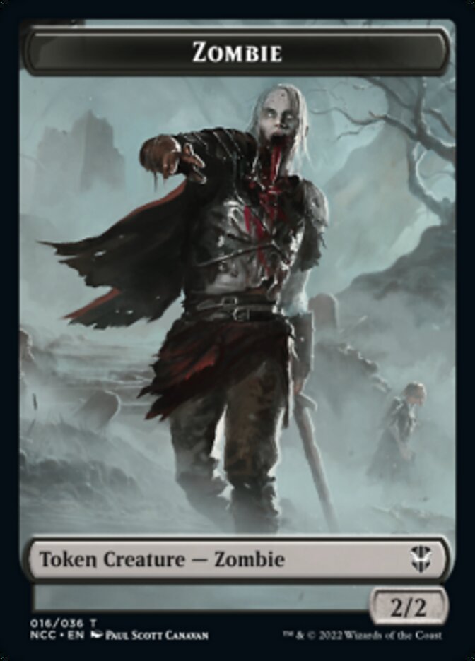 Image of Zombie // Drake Double-Sided Token [Streets of New Capenna Commander Tokens]