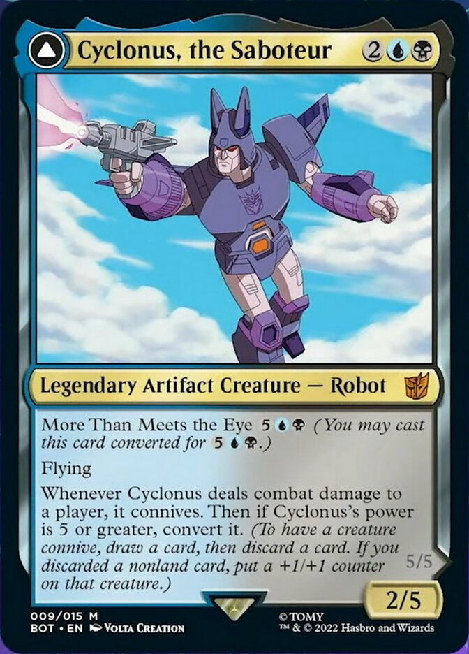 Image of Cyclonus, the Saboteur // Cyclonus, Cybertronian Fighter [Transformers]
