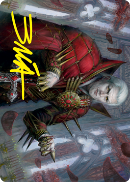 Image of Edgar, Charmed Groom 1 Art Card (Gold-Stamped Signature) [Innistrad: Crimson Vow Art Series]
