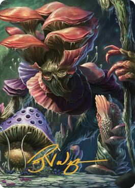 Image of Myconid Spore Tender Art Card (Gold-Stamped Signature) [Commander Legends: Battle for Baldur's Gate Art Series]