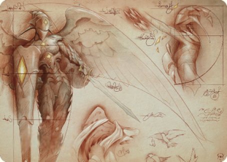 Image of Platinum Angel Art Card [The Brothers' War Art Series]