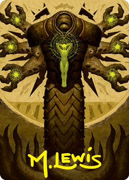 Image of Inquisition of Kozilek Art Card (Gold-Stamped Signature) [Strixhaven: School of Mages Art Series]