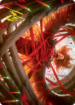 Image of Sigarda's Imprisonment Art Card (Gold-Stamped Signature) [Innistrad: Crimson Vow Art Series]