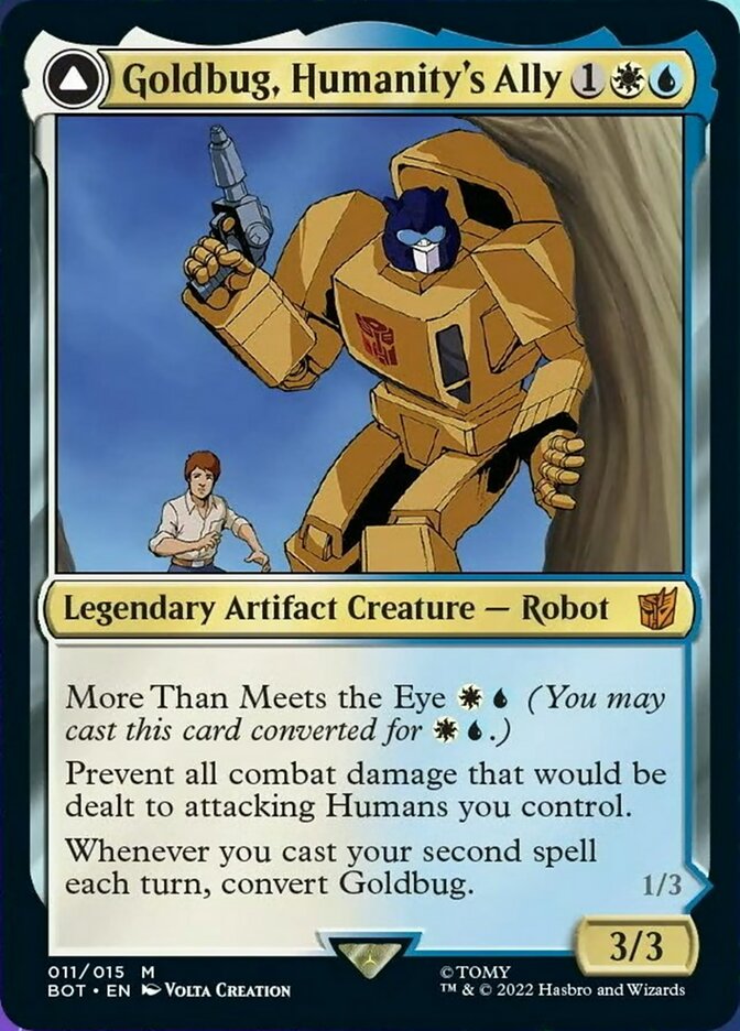 Image of Goldbug, Humanity's Ally // Goldbug, Scrappy Scout [Transformers]
