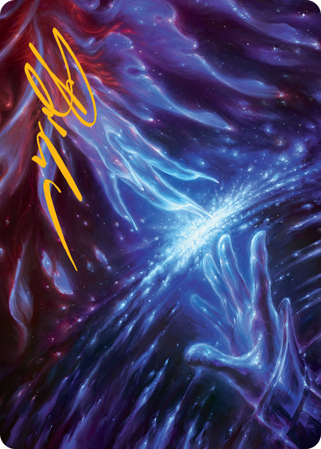 Image of Transcendent Message Art Card (Gold-Stamped Signature) [March of the Machine Art Series]