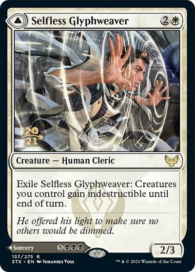 Image of Selfless Glyphweaver // Deadly Vanity [Strixhaven: School of Mages Prerelease Promos]