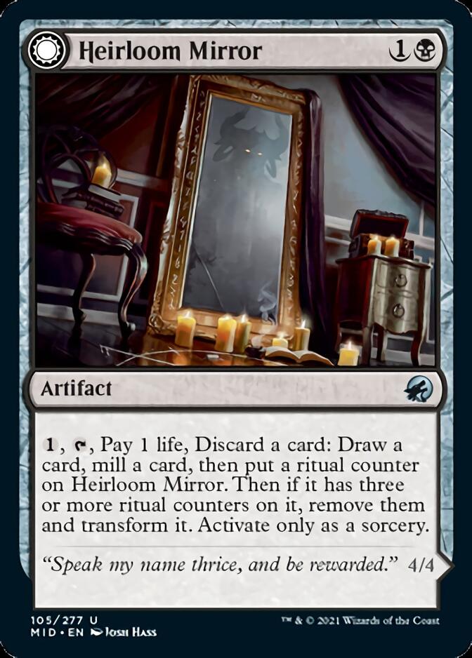 Image of Heirloom Mirror // Inherited Fiend [Innistrad: Midnight Hunt]