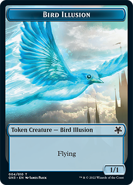 Image of Bird Illusion // Demon Double-Sided Token [Game Night: Free-for-All Tokens]
