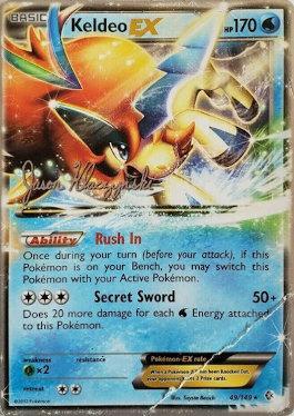 Image of Keldeo EX (49/149) (Darkrai Deck - Jason Klaczynski) [World Championships 2013]