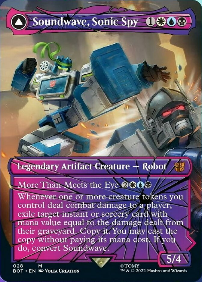 Image of Soundwave, Sonic Spy // Soundwave, Superior Captain (Shattered Glass) [Transformers]