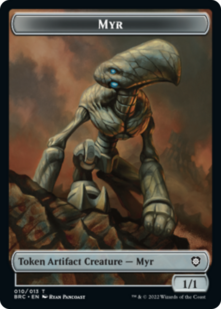 Image of Myr // Thopter (010) Double-Sided Token [The Brothers' War Commander Tokens]